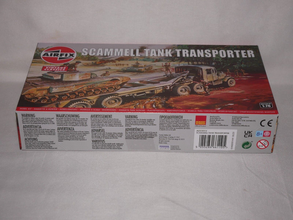 Airfix Vintage Classics 1:76 Scammell Tank Transporter Kit Skill Level 2 A02301V