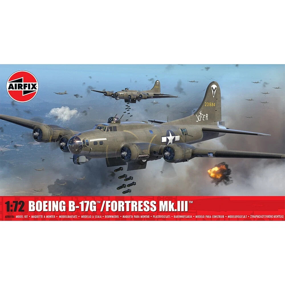 Airfix 1:72 Scale Boeing B-17G Flying Fortress Mk.II Kit Skill Level 3 - A08018A