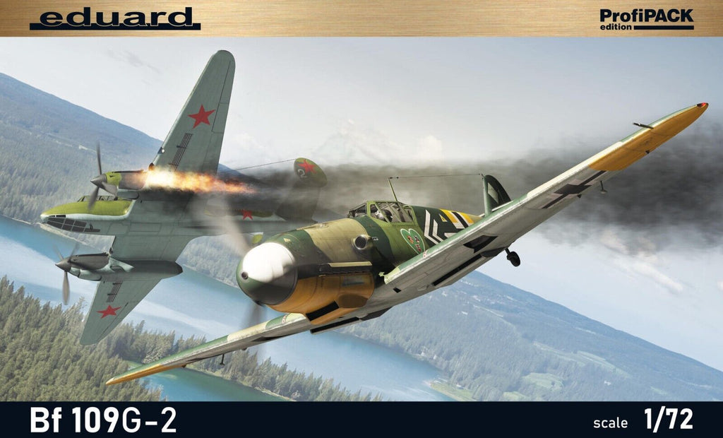 Eduard 1:72 Scale Plastic Kit Messerschmitt Bf 109G-2 ProfiPACK Edition - 70156