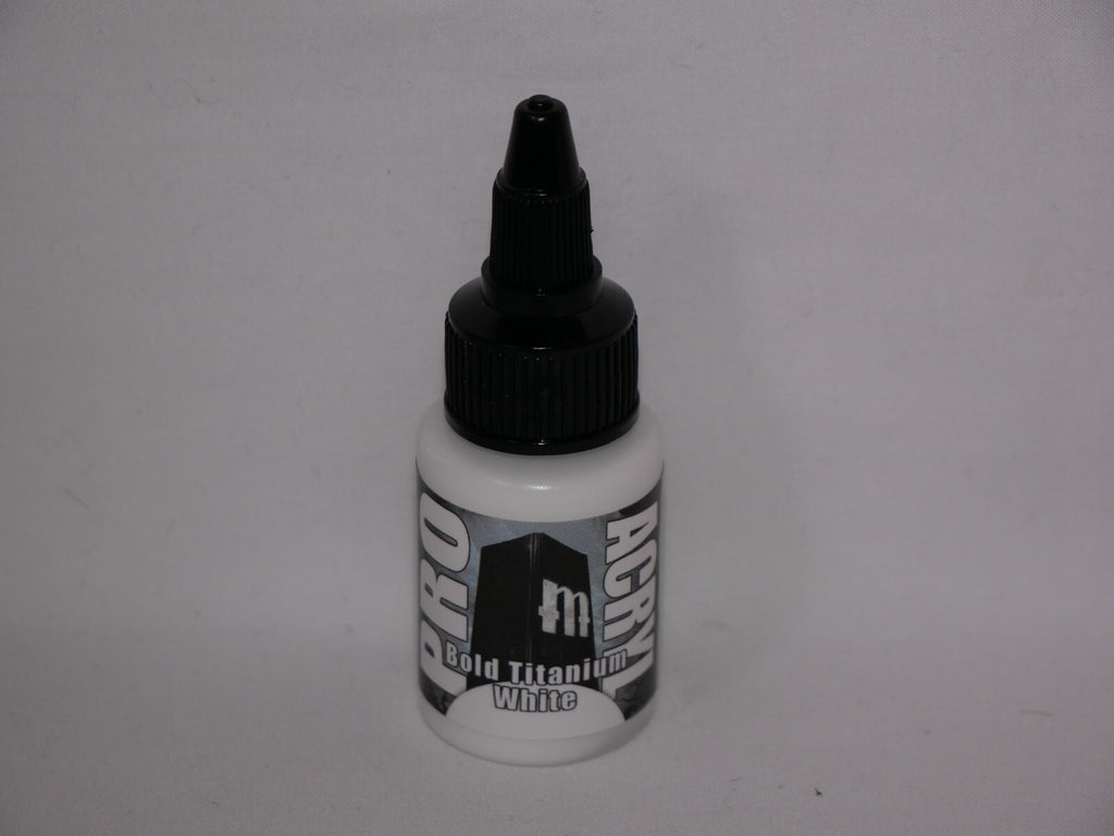 Monument Hobbies Pro Acryl Bold Titanium White 22ml Twist Top Bottle - (MPA-001)