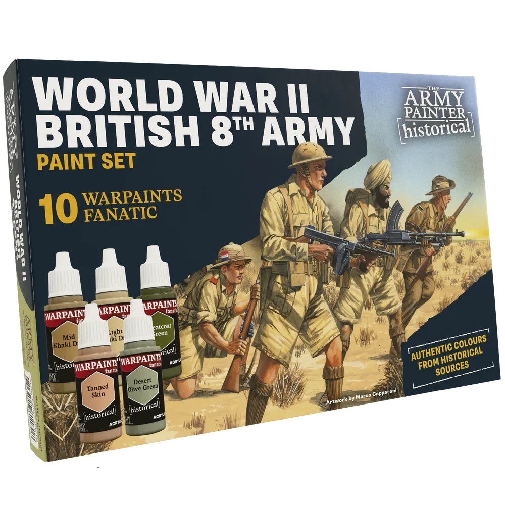 The Army Painter Historical World War II British 8th Army Paint Set - WP8113