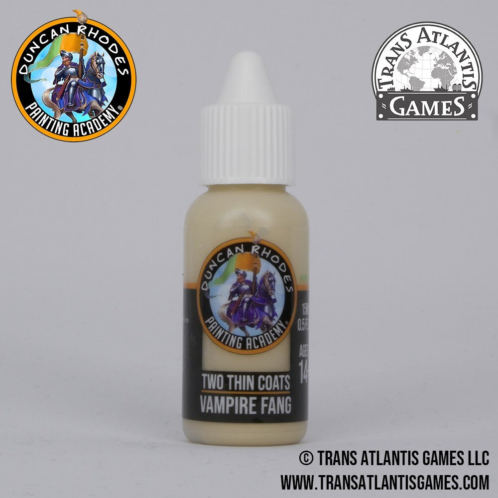 Duncan Rhodes Painting Academy 'Two Thin Coats' Vampire Fang 15ml Bottle - 10033