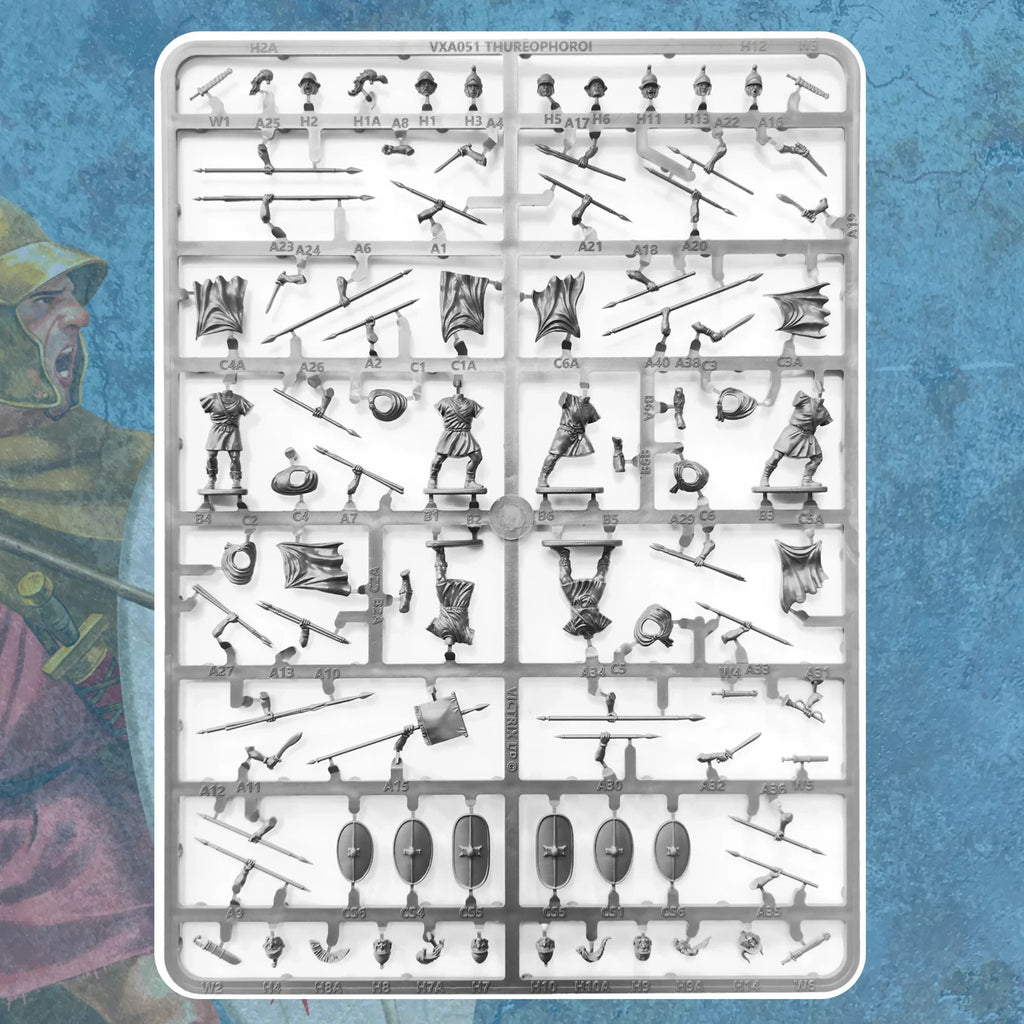 Victrix Greek And Persian Wars 28mm Hard Plastic Thureophoroi Models - VXA051