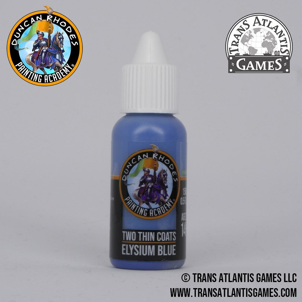Duncan Rhodes Painting Academy 'Two Thin Coats' Elysium Blue 15ml Dropper 10008