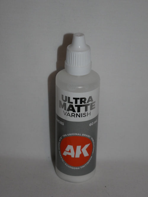 AK Interactive High Quality Acrylic Ultra Matte Varnish 60ml Bottle - AK183