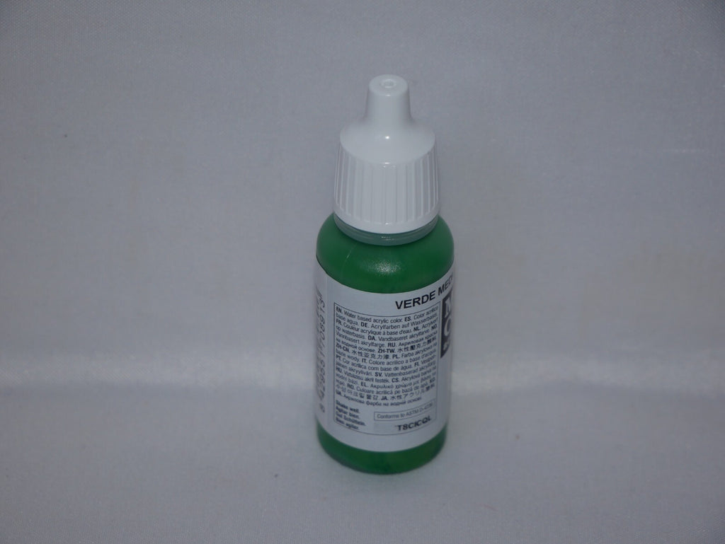 Vallejo Model Color Intermediate Green Acrylic 17ml Dropper Bottle - 70.891
