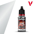 Vallejo Game Color Acrylic Metallic Silver 18ml/0.6 fl oz Dropper Bottle 72.052