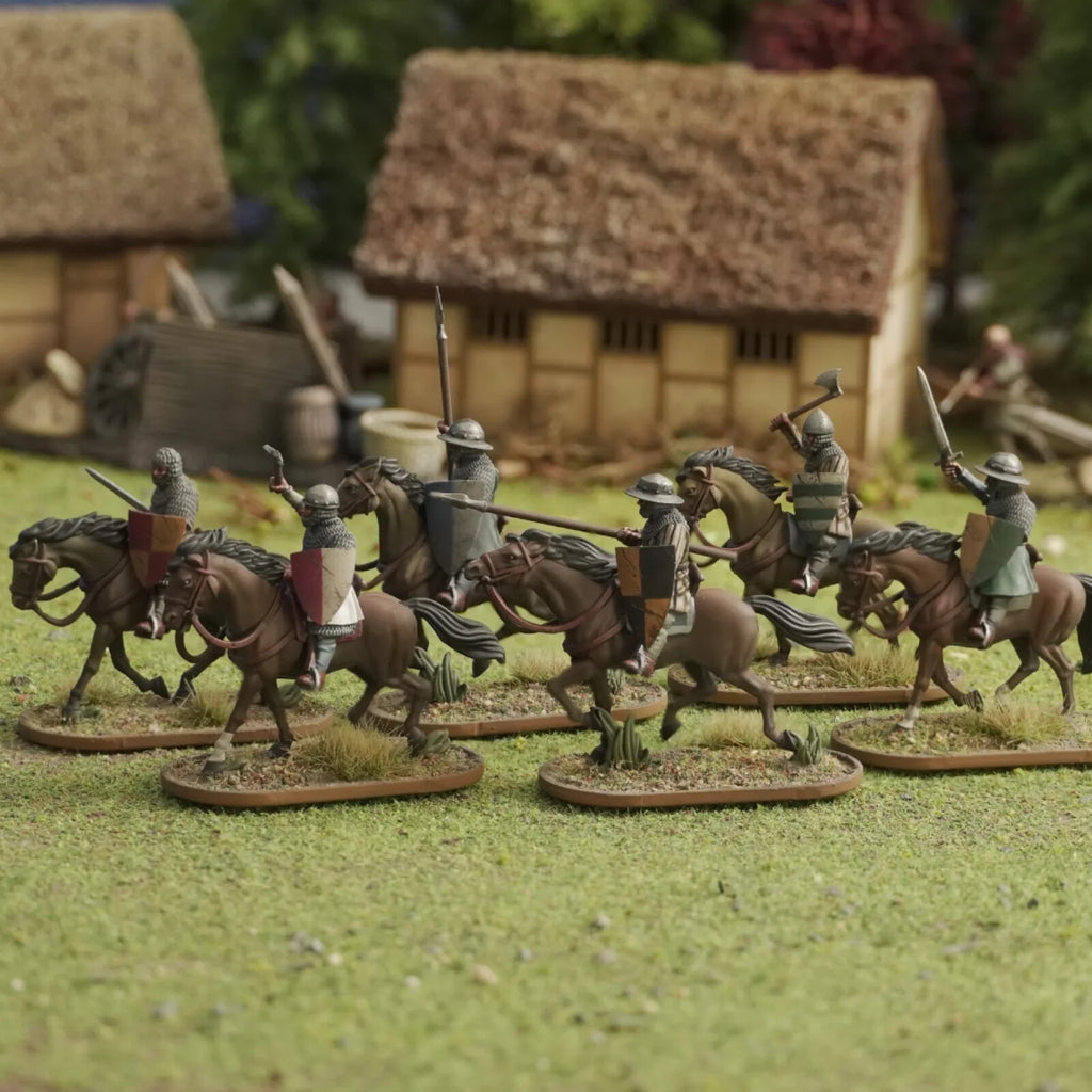 Wargames Atlantic The Barons' War 28mm Mounted Serjeants (1150-1320) - WAAAC005