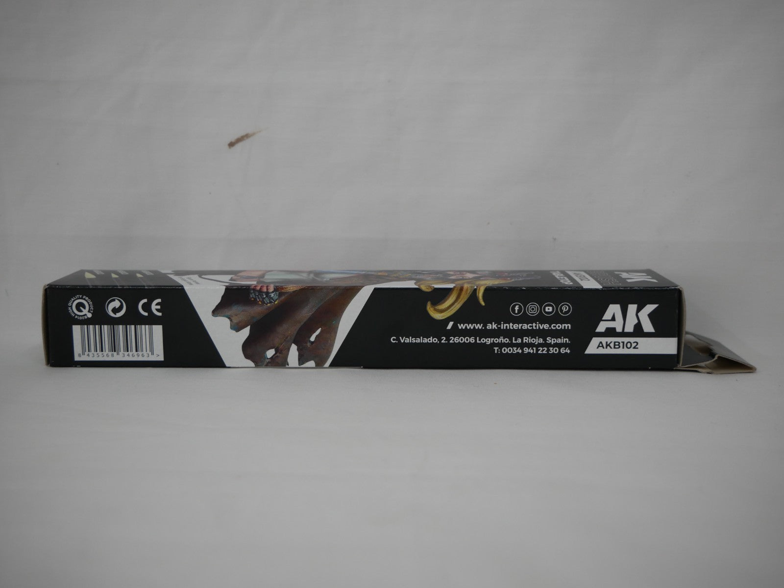 AK Interactive Tabletop Synthetic 3 Piece Miniature Painting Brush Set - AKB102