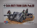 Tamiya 1:35 Scale WWII German 5cm Anti-Tank Gun (Pack38) Plastic Model Kit 35392