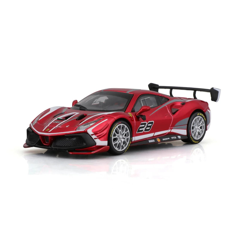Burago 1:43 Scale Ferrari Racing 488 Challenge Evo Track Race Car 2020 #18-36309