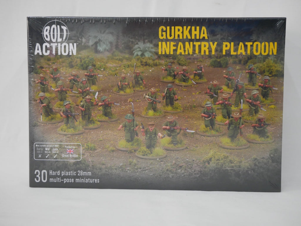 Warlord Games Bolt Action 1:56 WWII British Gurkha Infantry Platoon - 402011214