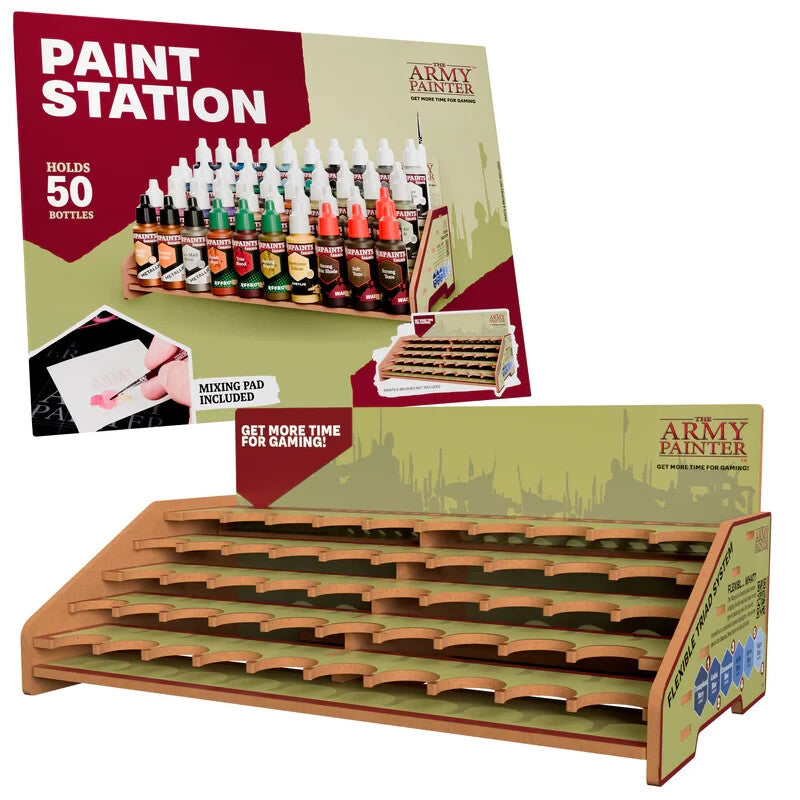 The Army Painter Get More Time For Gaming (10-Piece) MDF Paint Station - TL5063