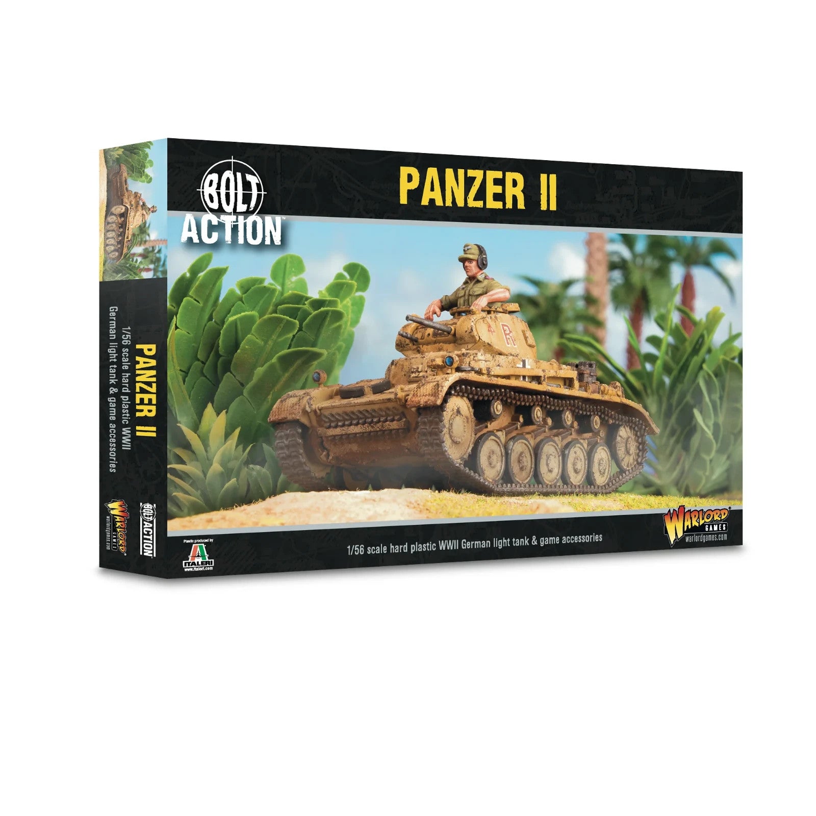 Warlord Games Bolt Action 1:56 Scale WW2 German Panzer II Light Tank - 402012104