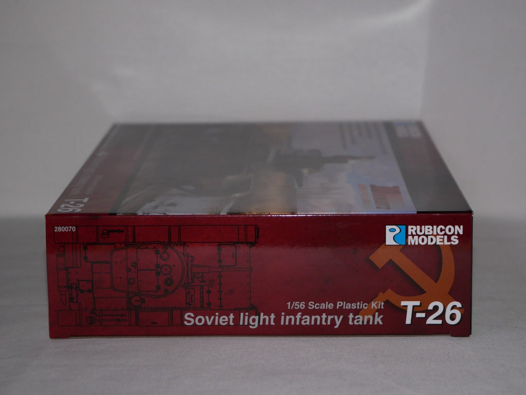 Rubicon Models 1:56 (28mm) Scale WWII Soviet T-26 Light Infantry Tank - 280070