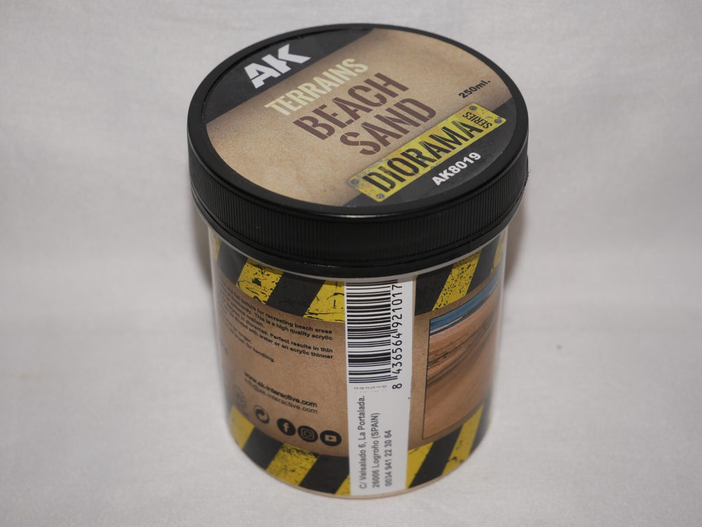 AK Interactive Diorama Terrains Beach Sand Acrylic 250ml Tub - AK8019