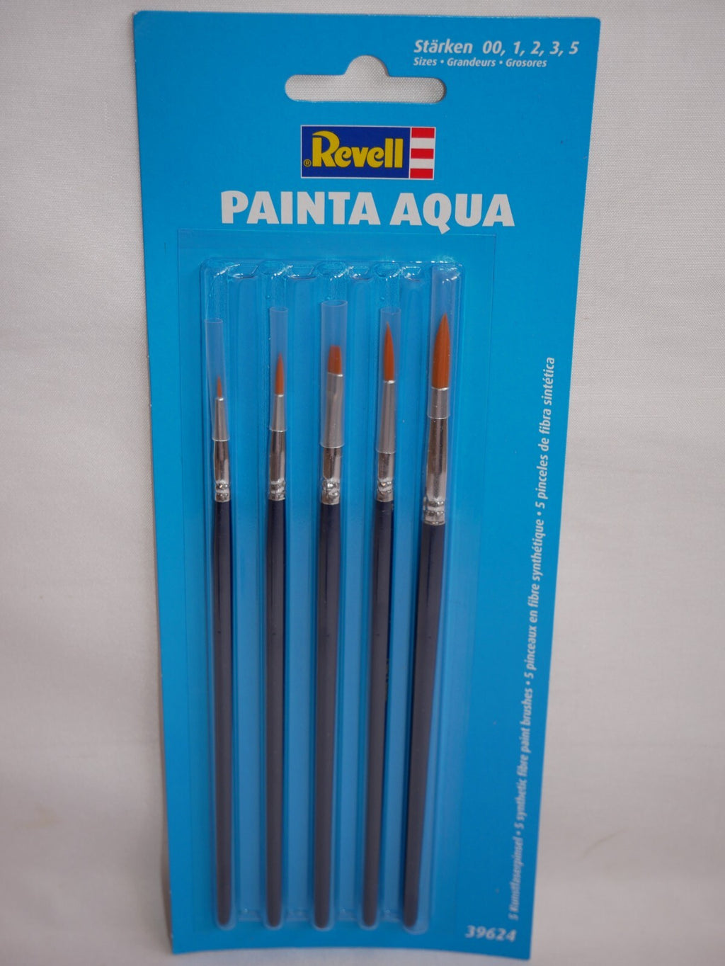Revell Paint Brush Set 5 Painta Aqua Brushes (Assorted Sizes 00 - 5) - 39624
