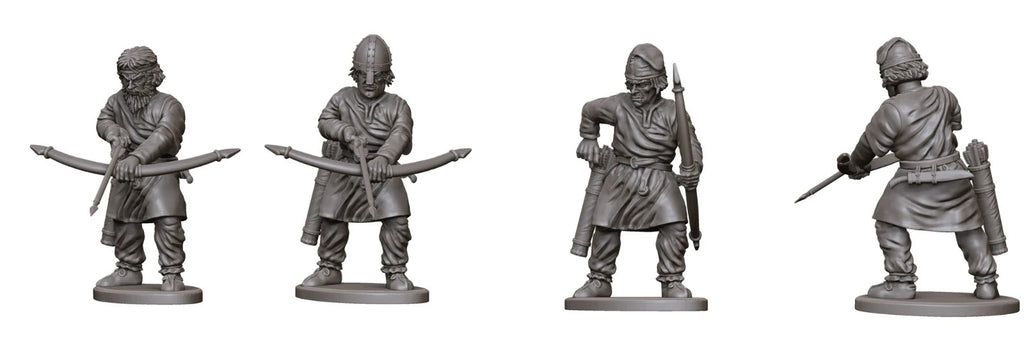 Victrix Warriors Of The Dark Ages 28mm Hard Plastic Archers & Slingers - VXDA006