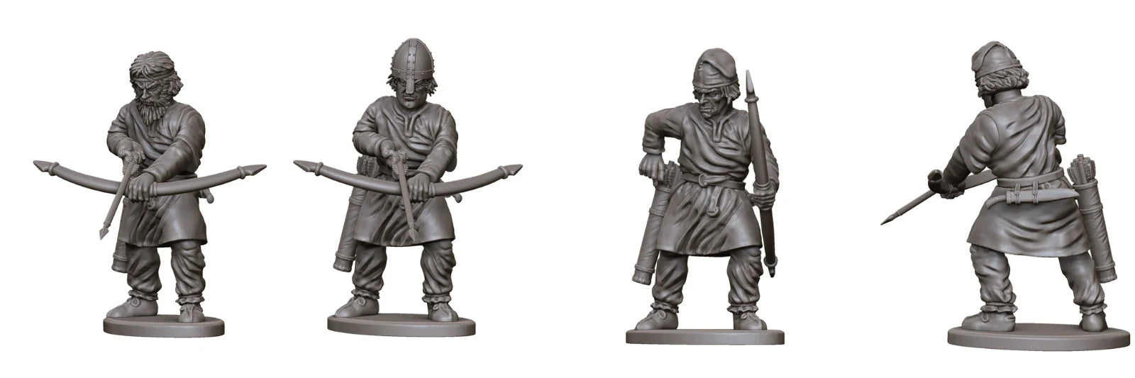Victrix Warriors Of The Dark Ages 28mm Hard Plastic Archers & Slingers - VXDA006