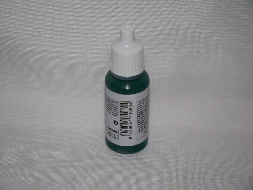 Vallejo Model Color Black Green Acrylic 17ml/0.57 fl oz Dropper Bottle - 70.980