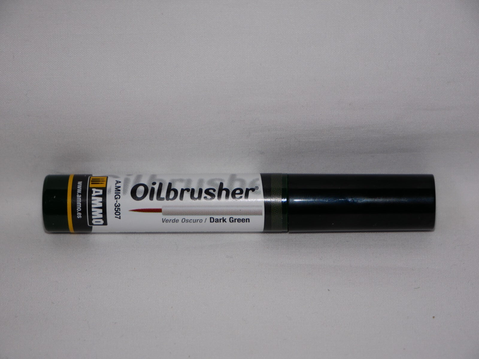 Ammo By Mig Jimenez Dark Green Oilbrusher With Fine Brush Applicator A.MIG-3507