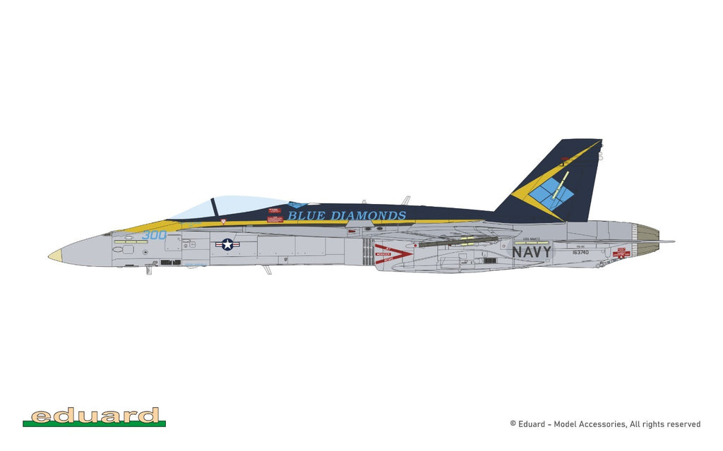 Eduard 1:48 Scale McDonnell Douglas F/A-18C Hornet Legacy Limited Edition 11195