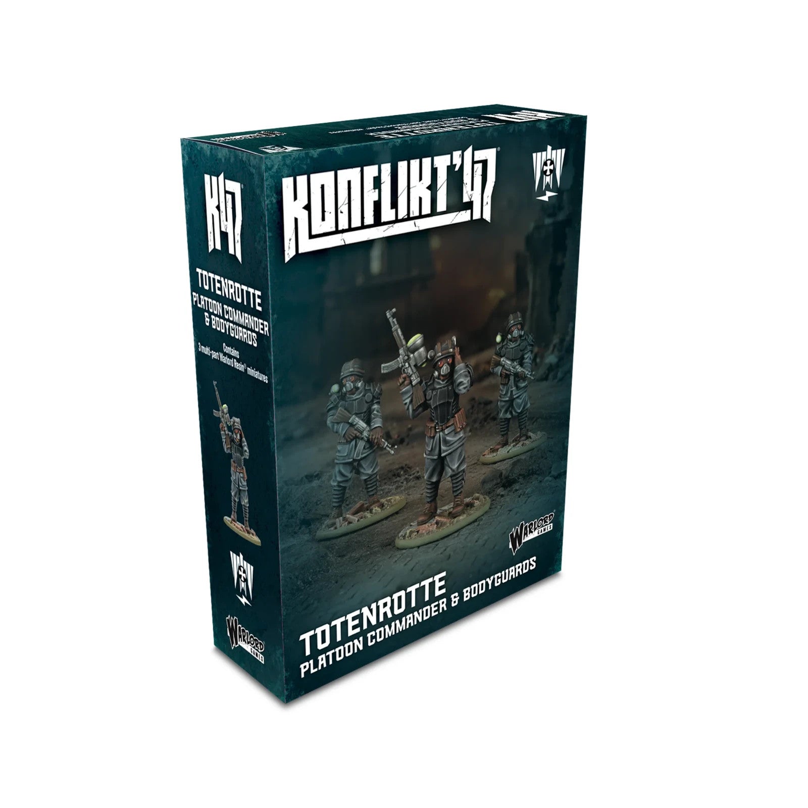 Warlord Games Konflikt 47 1:56 Scale Totenrotte Platoon Commander & Bodyguards - 452410218