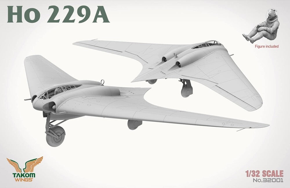 Takom Wings 1:32 Scale German Air Force Horten Ho 229A Flying Wing Bomber 32001