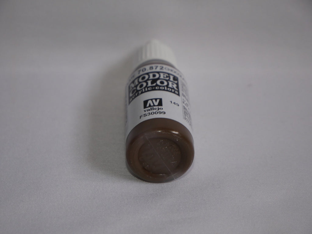 Vallejo Model Color Chocolate Brown Acrylic 17ml/0.57 fl oz Dropper - 70.872