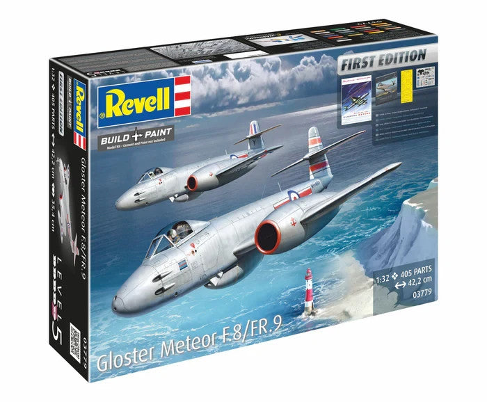 Revell 1:32 Scale Gloster Meteor F.8/Fr.9 First Edition Skill Level 5 - 03779
