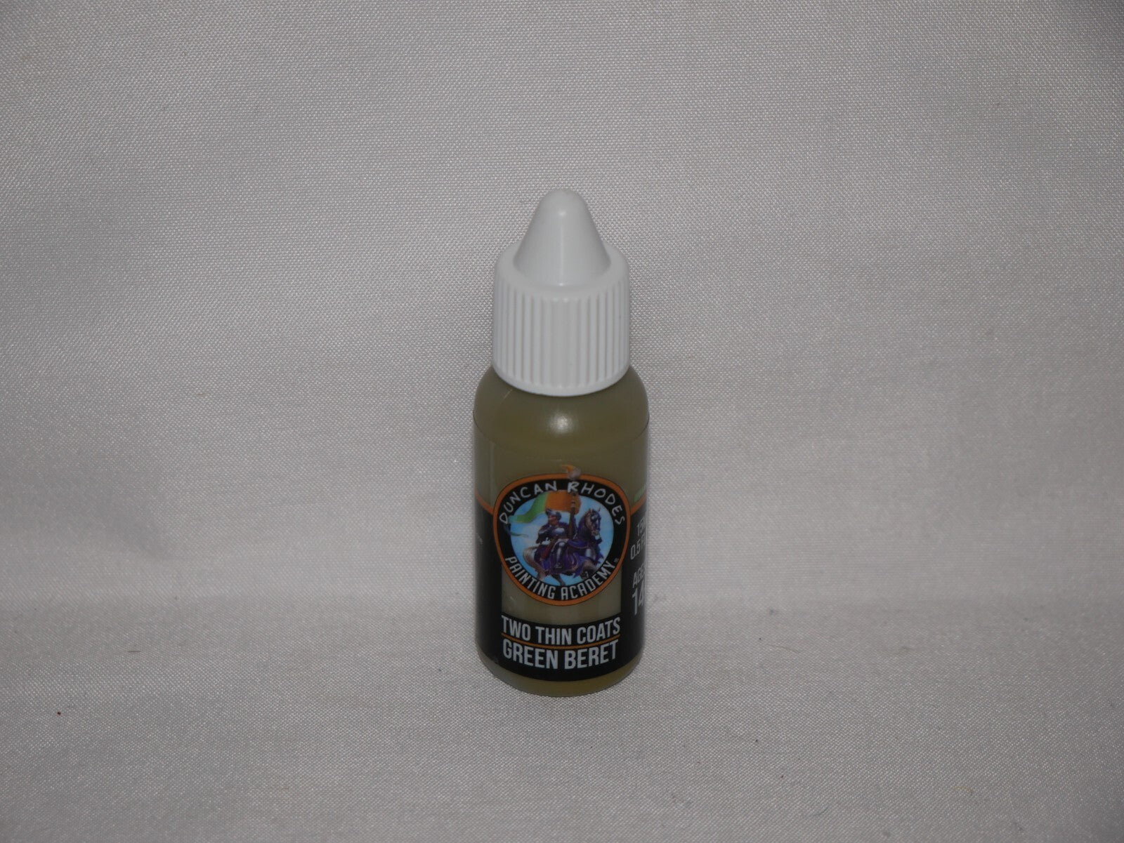 Duncan Rhodes Painting Academy 'Two Thin Coats' Green Beret 15ml Bottle - 10081