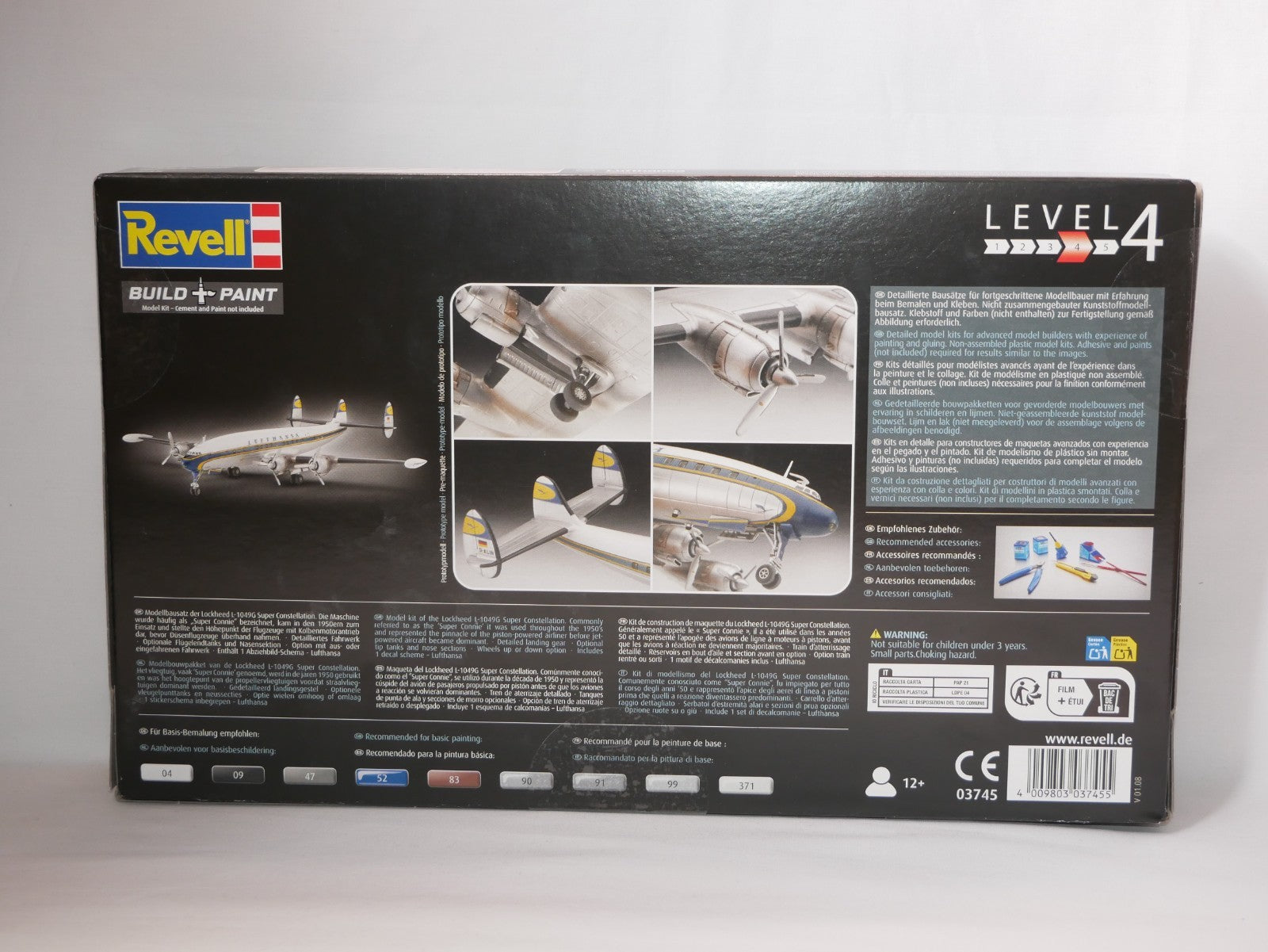 Revell 1:144 Lockheed L-1049G Super Constellation Lufthansa Skill Level 4 03745