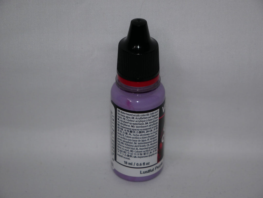 Vallejo Game Color Acrylics Lustful Purple 18ml/0.6 fl oz Dropper Bottle 72.114