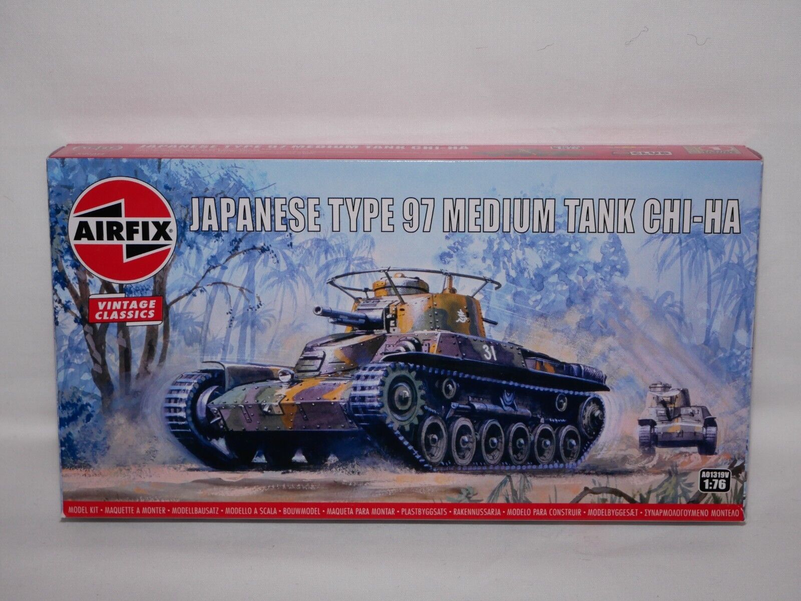 Airfix Vintage Classics 1:76 Japanese Type 97 Medium CHI-HA Tank Level 2 A01319V