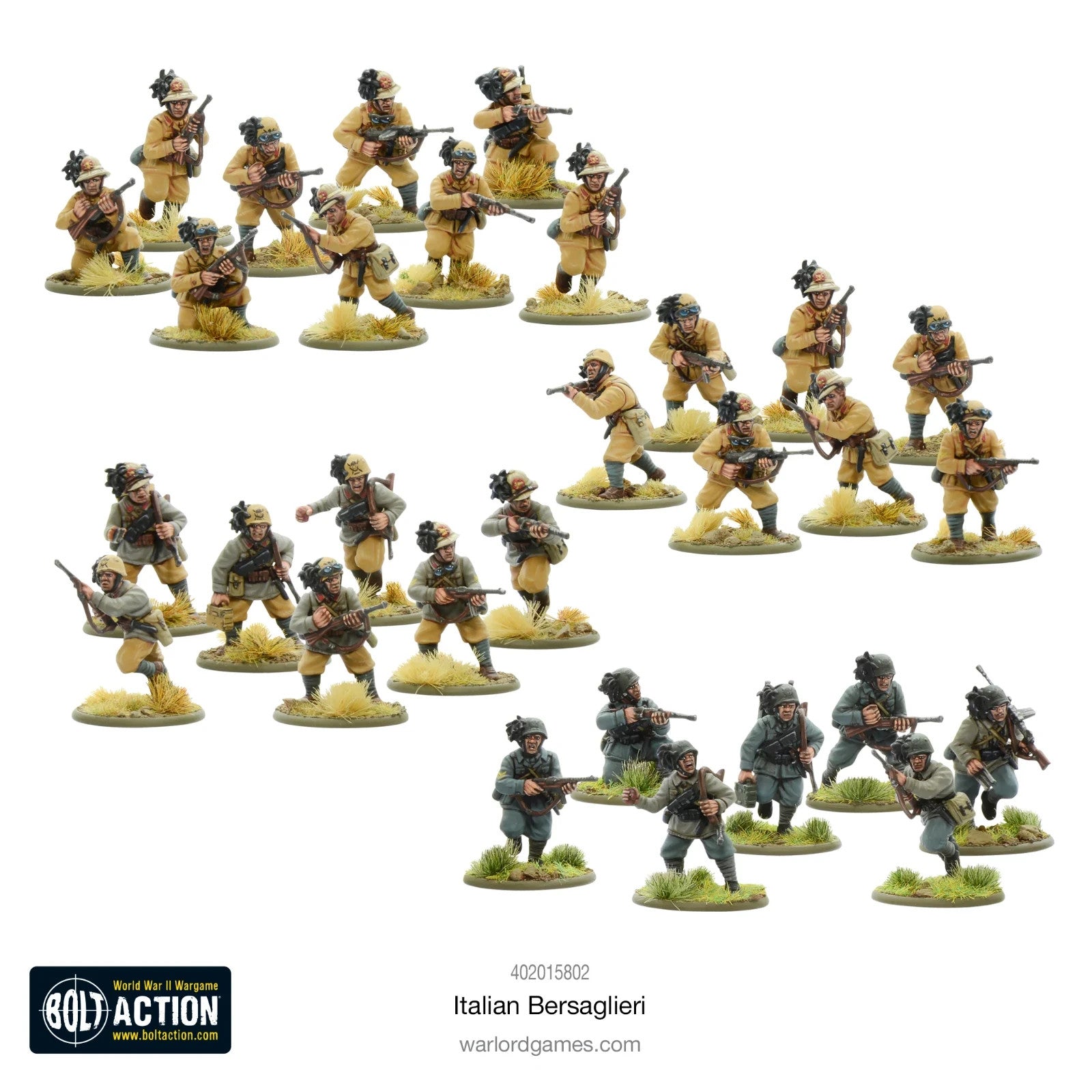 Warlord Games Bolt Action 1:56 Scale WWII Italian Bersaglieri - 402015802