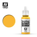 Vallejo Model Color Flat Yellow Acrylic 17ml/0.57 fl oz Dropper Bottle - 70.953