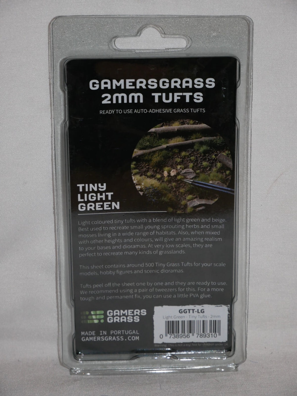 Gamers Grass Tiny Light Green 2mm Tufts For Wargaming Bases 500 Per Pack GGTT-LG