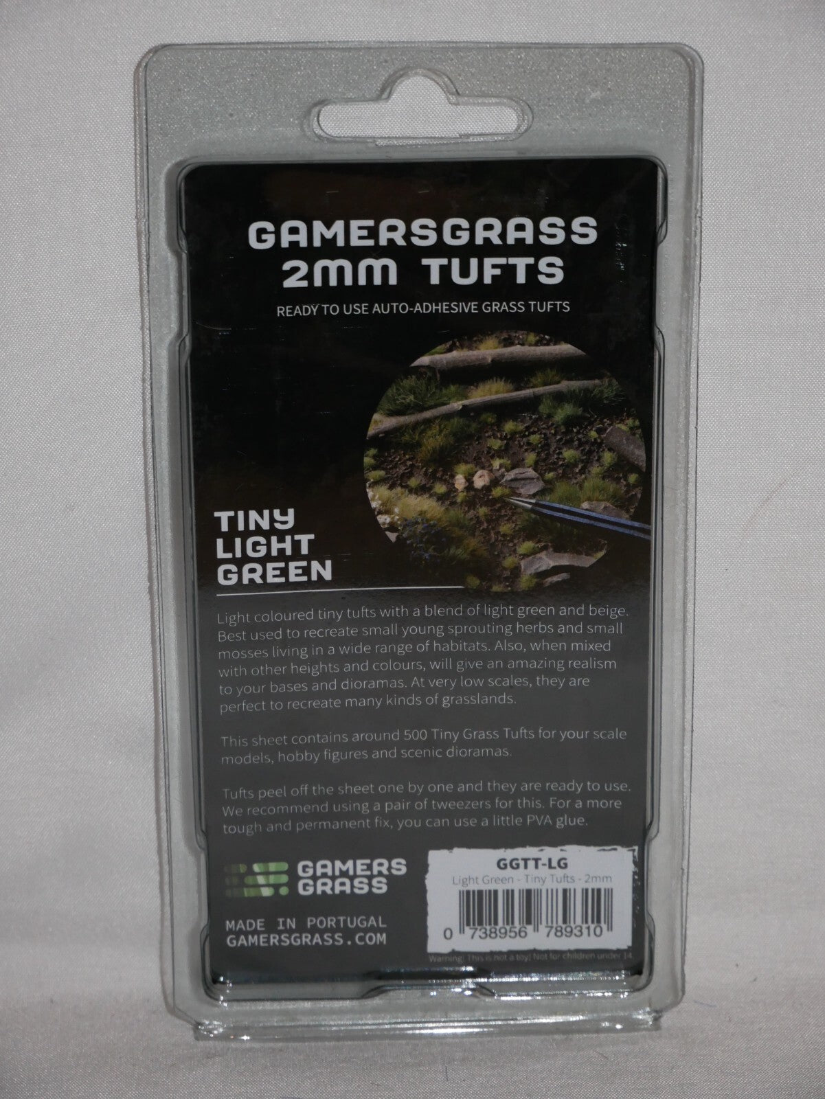 Gamers Grass Tiny Light Green 2mm Tufts For Wargaming Bases 500 Per Pack GGTT-LG