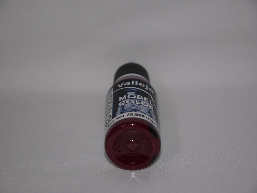 Vallejo Model Color Black Red Acrylic 18ml/0.60 fl oz Dropper Botlle - 70.859