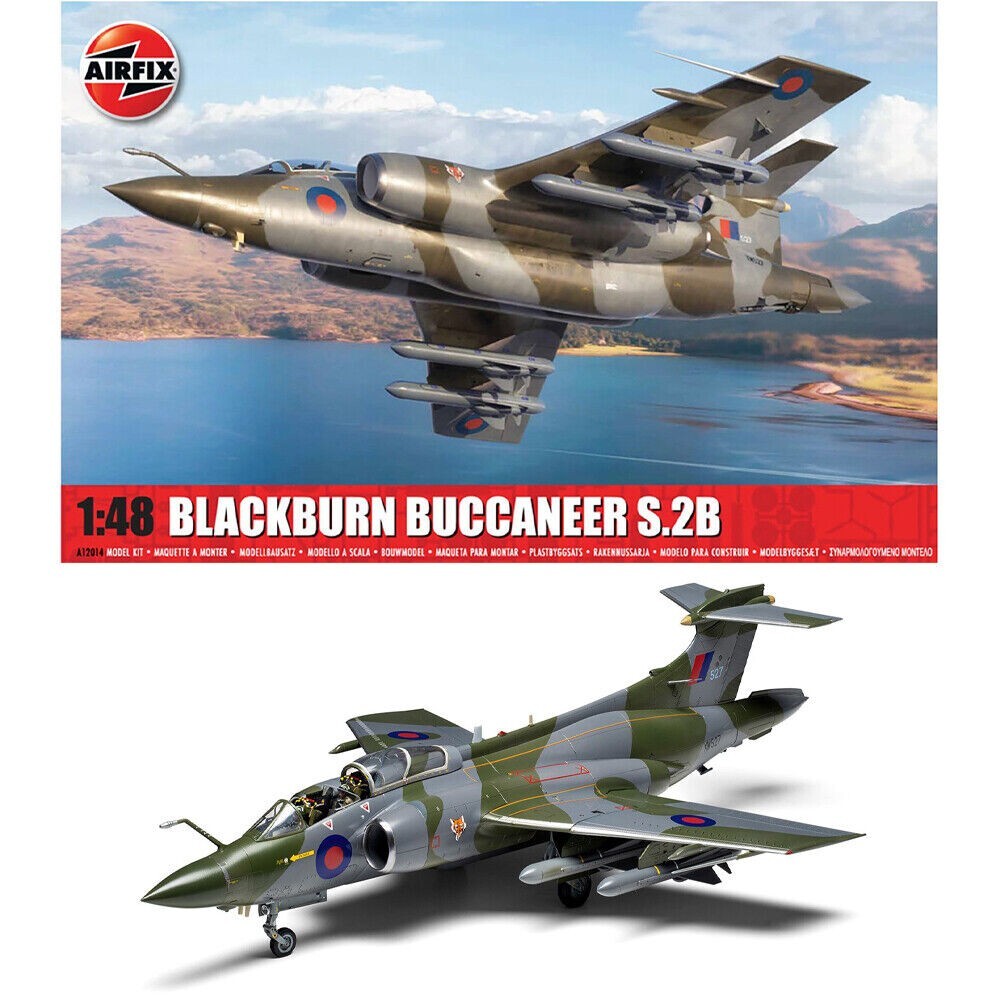 Airfix 1:48 Blackburn Buccaneer S.2B RAF Model Aircraft Kit Skill Level 3 - A12014