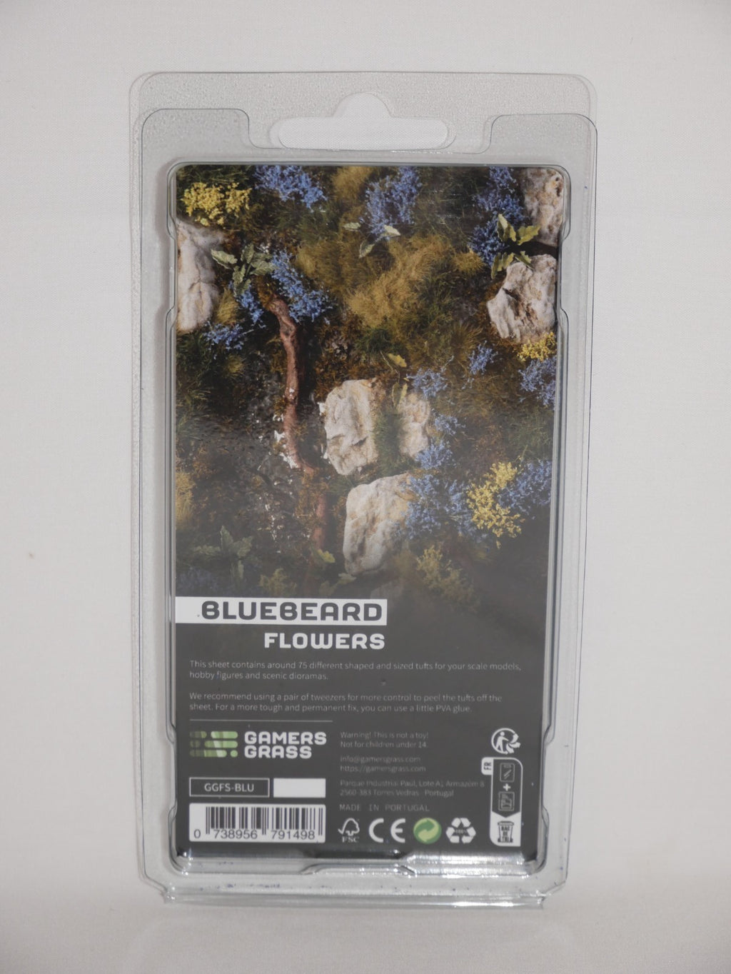 Gamers Grass Bluebeard Flowers Grass Tufts For Model Bases 75x Per Pack GGFS-BLU
