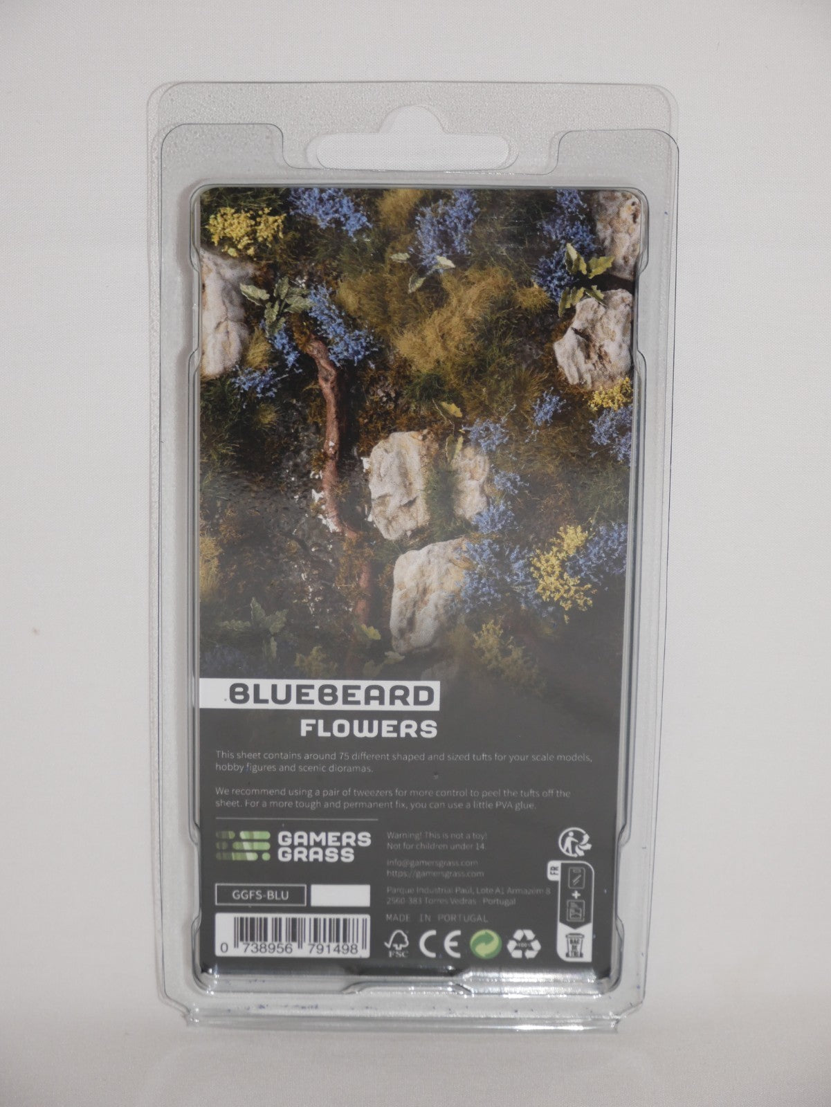 Gamers Grass Bluebeard Flowers Grass Tufts For Model Bases 75x Per Pack GGFS-BLU