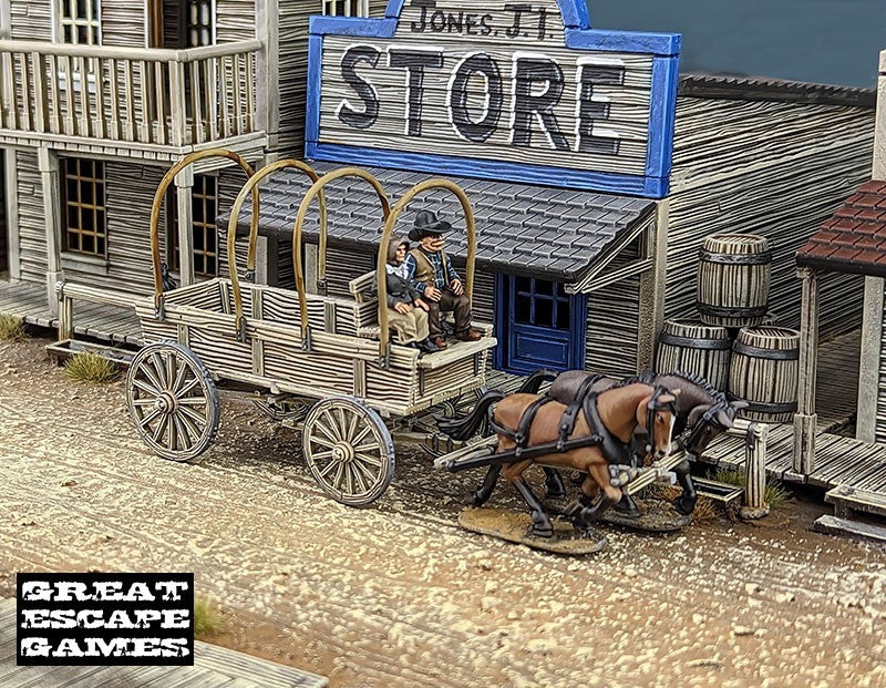 Great Escape Games Dead Mans Hand 28mm Scale General Purpose Wagon - DMHP003