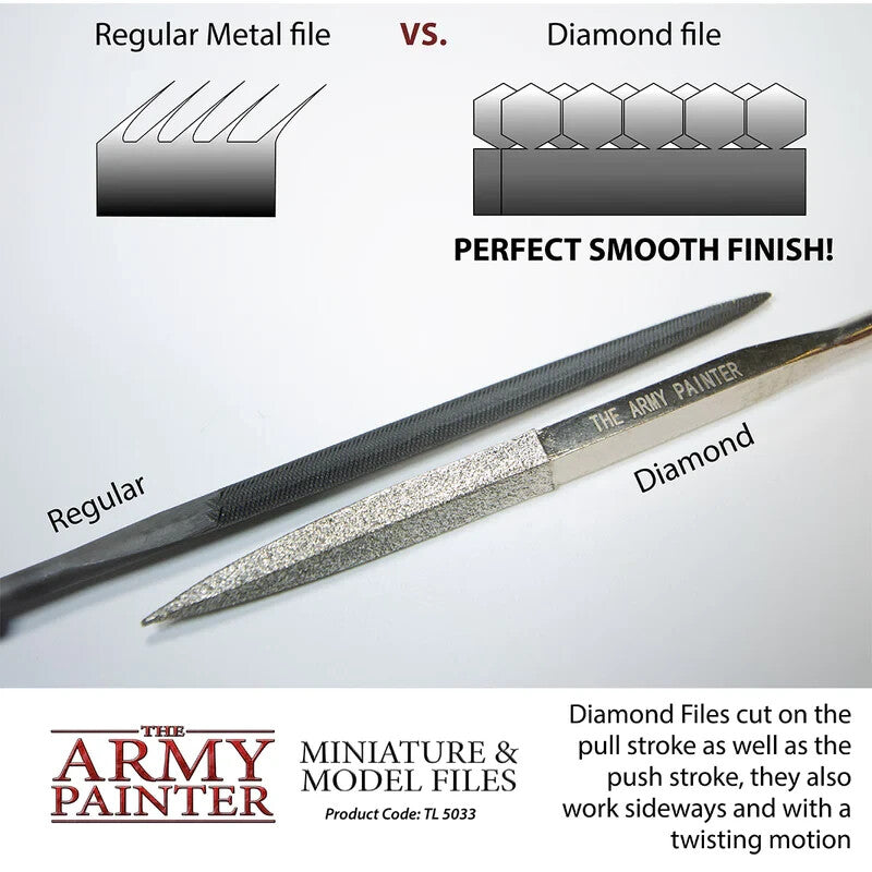 The Army Painter Miniature & Model Hobby Diamond Files (3 Piece) Tool Set TL5033