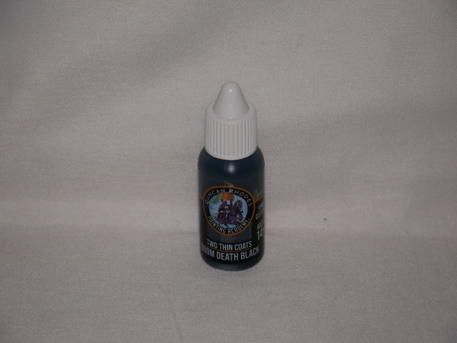 Duncan Rhodes Painting Academy Two Thin Coats Doom Death Black 15ml Bottle 10019