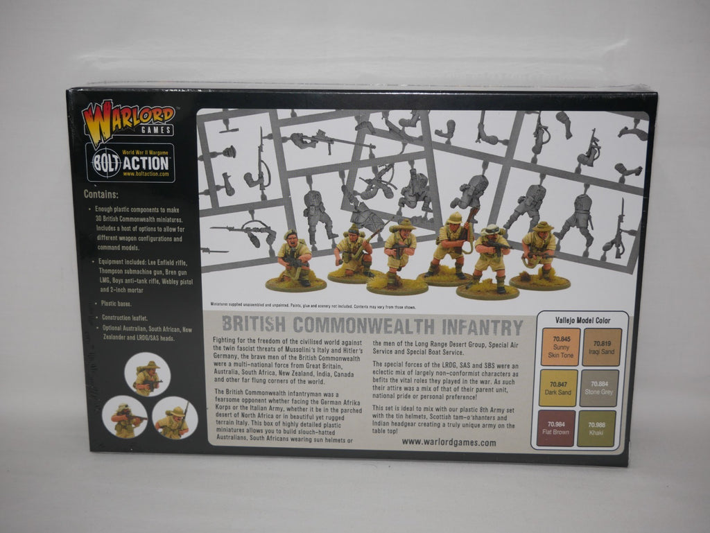 Warlord Games Bolt Action 1:56 Scale British Commonwealth Infantry - 402011017