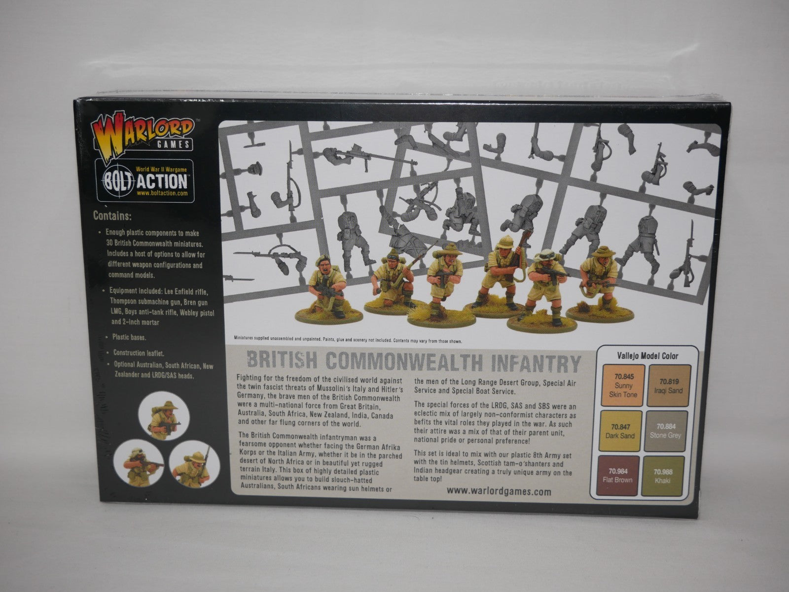 Warlord Games Bolt Action 1:56 Scale British Commonwealth Infantry - 402011017