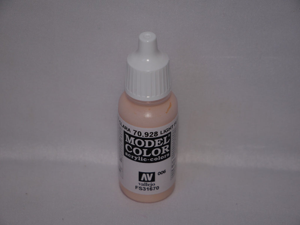 Vallejo Model Color Light Flesh Acrylic 17ml /0.57 fl oz Dropper Bottle - 70.928