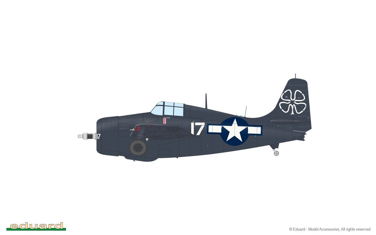 Eduard 1:48 Scale WWII Grumman FM-2 Wildcat ProfiPACK Edition Model Kit - 82205