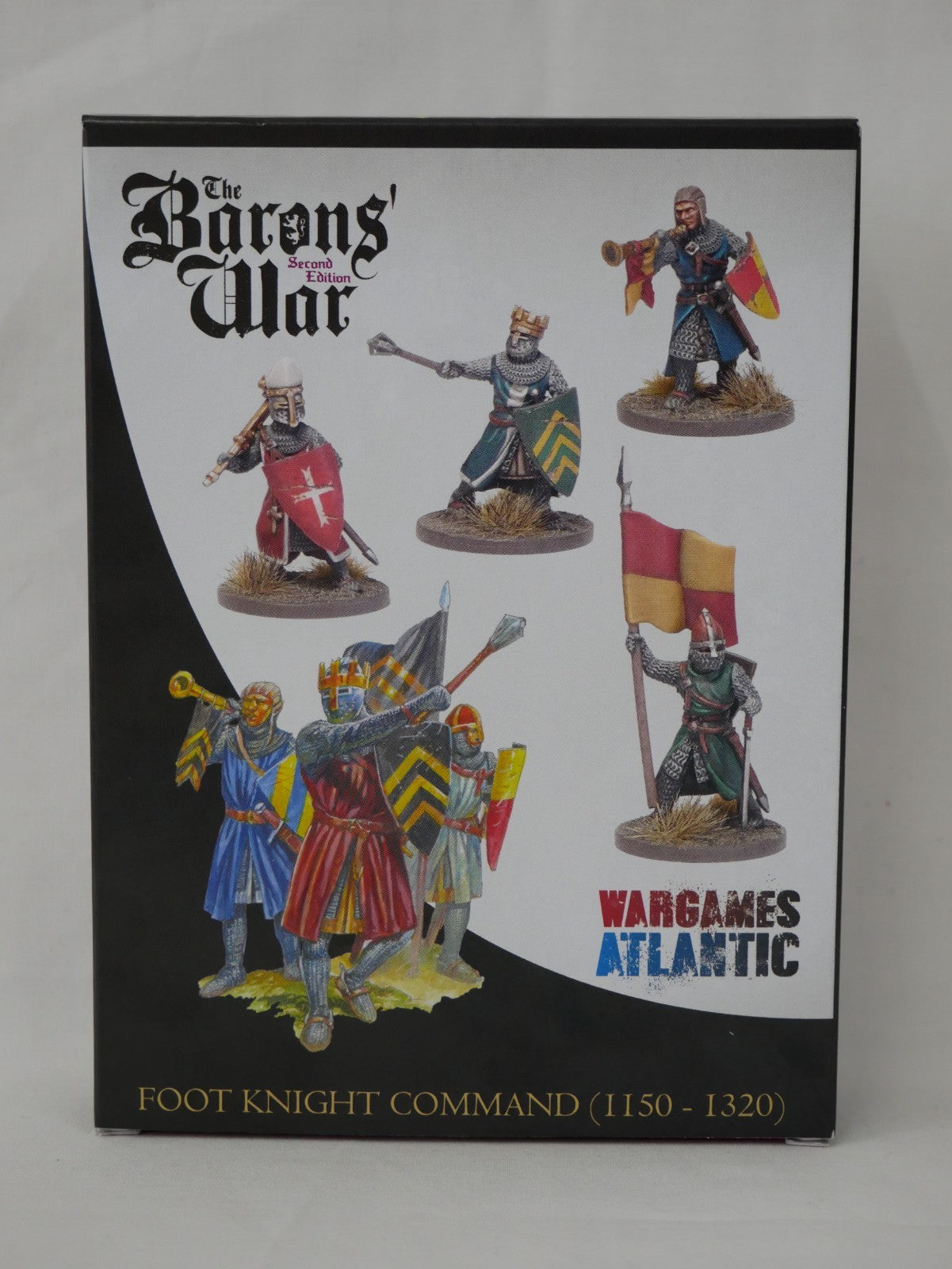 Wargames Atlantic The Barons' War 28mm Foot Knight Command (1150-1320) - WAAAC010